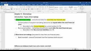2021  Difference between bank loan & overdraft