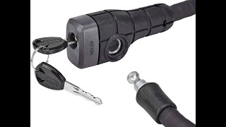Bezpečnostní zámek - ABUS 6615K/120/15 black SCLL Microflex