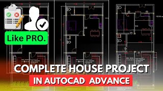 Complete house plan details in one video | AutoCAD Advance Tutorial screenshot 5