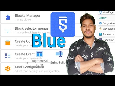 Sketchware Blue New Mod Apk New Option And New Tools Aauraparti Youtube