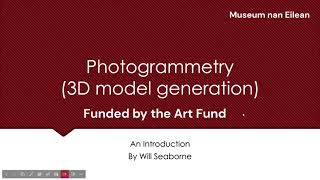 Photogrammetry Introduction - part 1