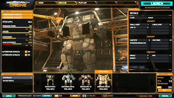 MWO Tutorial #1: Ready a Mech and Launch a Match