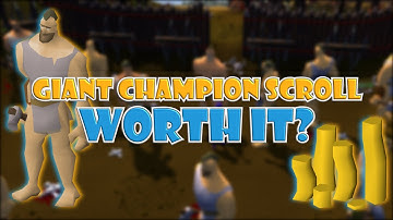 Loot From Giant Champion Scroll in OSRS