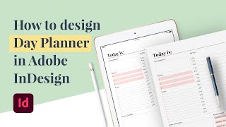 Information How to design day planner in Adobe InDesign (Speed Art Tutorial) Update
