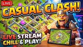 Clash of clans live | base visit and casual play by Spyder spike #shorts #livestream
