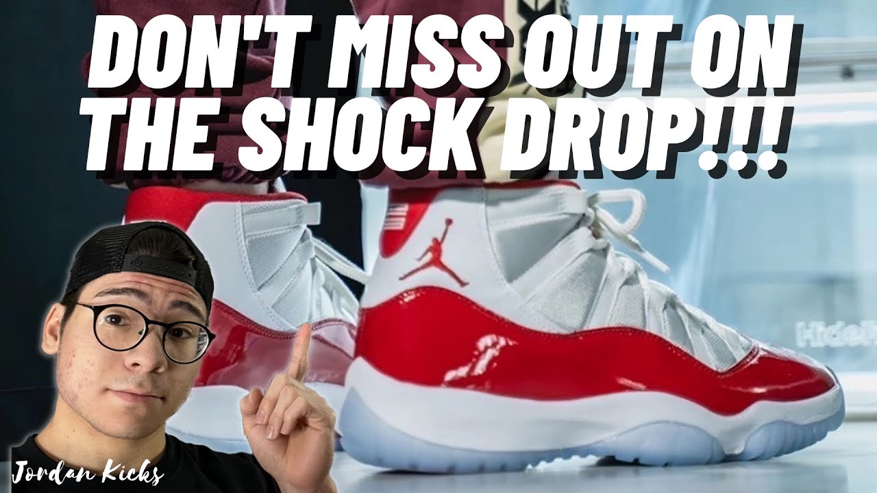 Jordan 11 "Cherry" SHOCK DROP YouTube
