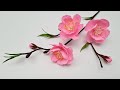 How to make peach blossom paper flower 2  paper flower  gc nh handmade
