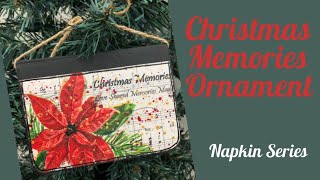 Art Journal Tutorial-Christmas Memories Ornament - Mini Composition Book Turned Christmas Tradition
