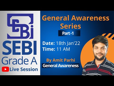 SEBI Grade A 2022 Preparation | General Awareness Series | Part- 1 | By Amit Parhi