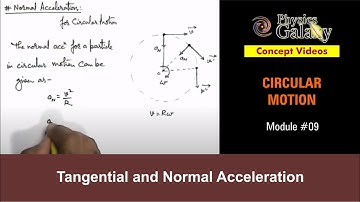 Class 11 Physics | Circular Motion | #9 Tangential and Norma l Acceleration | For JEE & NEET