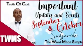 Apostle Gino Jennings - September October Updates