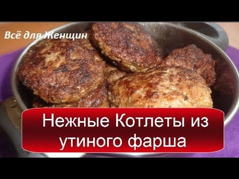 Утиный Фарш Рецепты С Фото