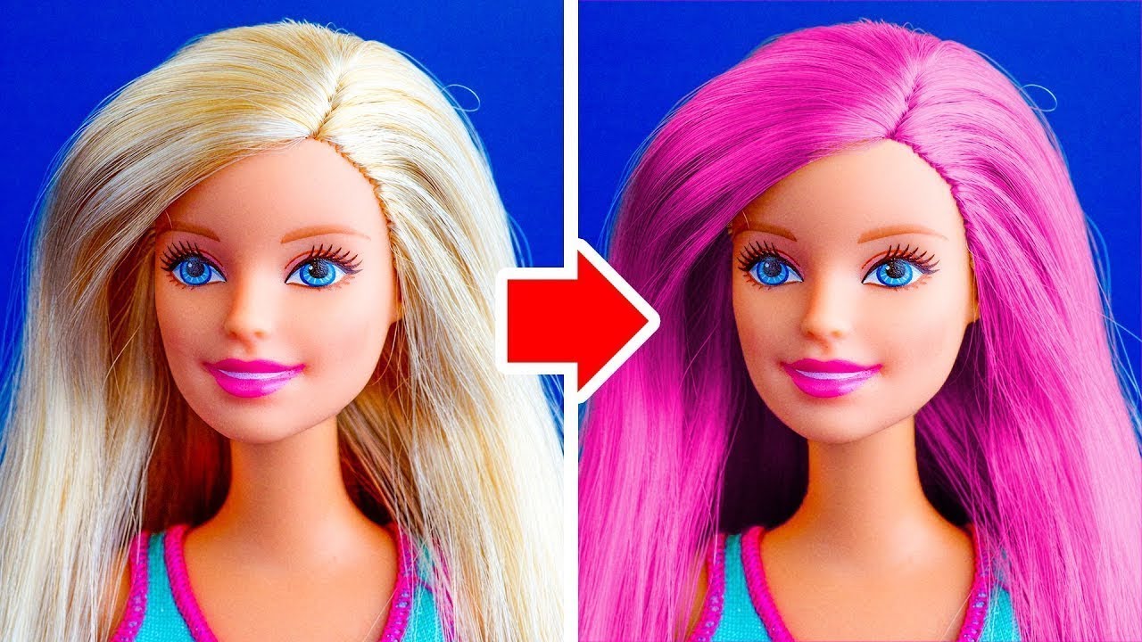 Barbie Para Pintar Cabello Peinados para barbies barbie peinados roupas ...