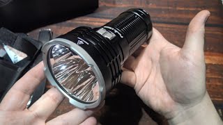 Fenix LR50R Flashlight Kit Review! (One Of the Best Combination Beams I've Seen!)