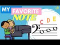 BASS CDE My Favorite Note ll FIND the Notes LEARN and PLAY Beginner Animal Alphabet BASS CLEF