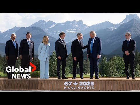 G7 summit: World leaders pose for “family photo” in Alberta