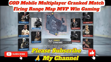 cod mobile multiplayer cranked match firing range mvp win gaming | codm mvp rank match