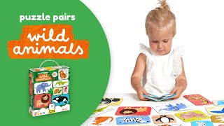 Puzzle Pairs Wild Animals | Banana Panda