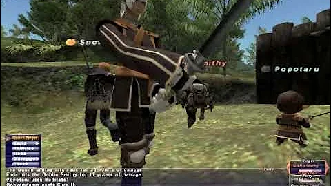 Final Fantasy XI PC gameplay footage - fighting in Yuhtunga Jungle