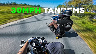 POV the CRAZIEST mini DRIFT Kart TRIPLE TANDEMS