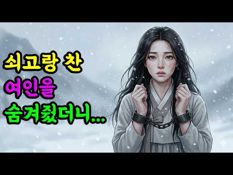 쇠고랑 찬 여인의 정체…왜 그녀는 쇠고랑을 찼을까 | 야담 옛날이야기 오디오북 수면동화 전설 민담