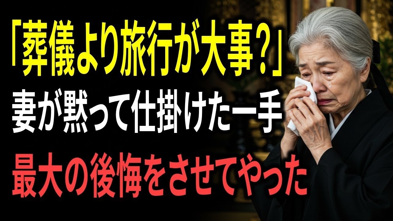 「義務じゃないですよね？」夫の葬儀の日、海外旅行を選んだ嫁。その一言が最大の後悔を招くとは