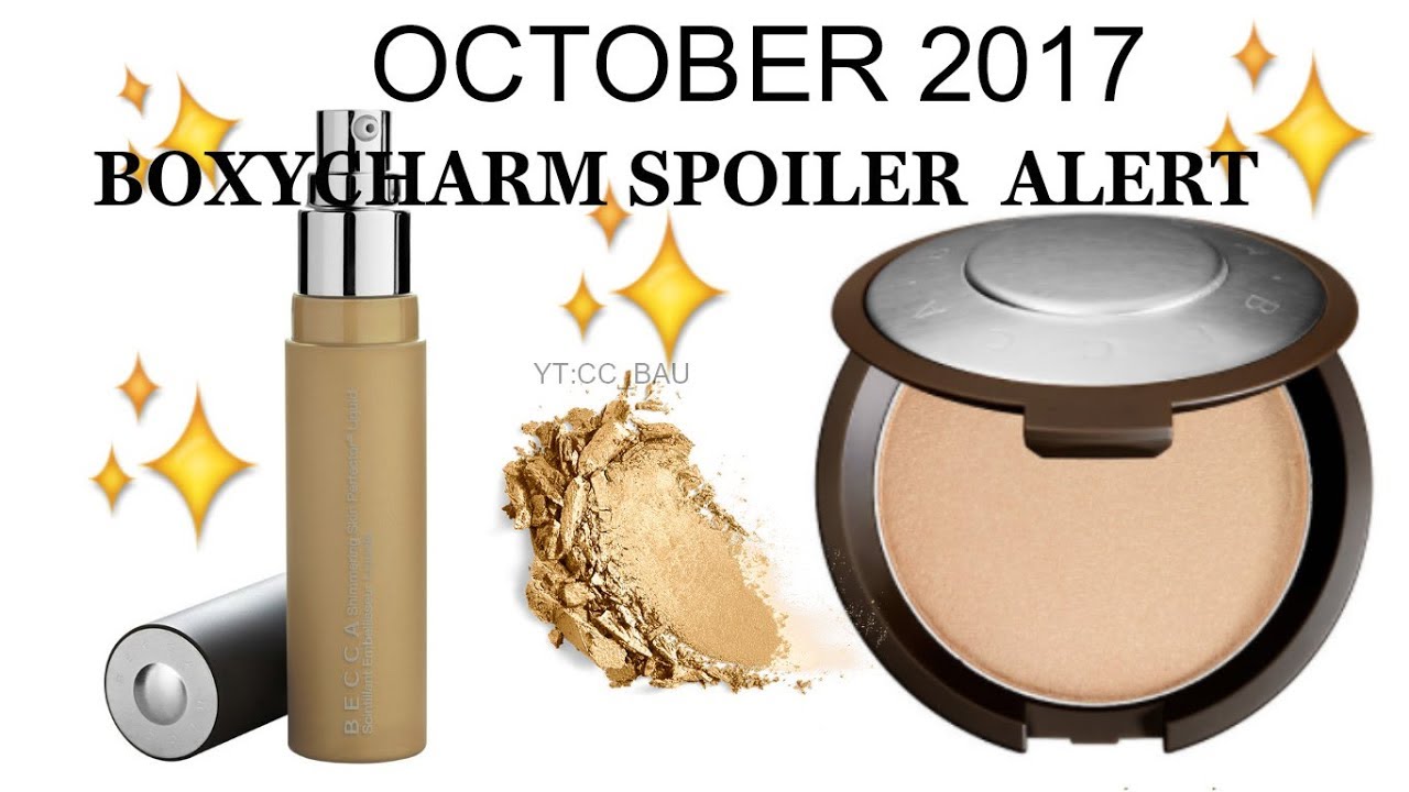 OCTOBER 2017 BOXYCHARM SPOILER ALERT!!!!