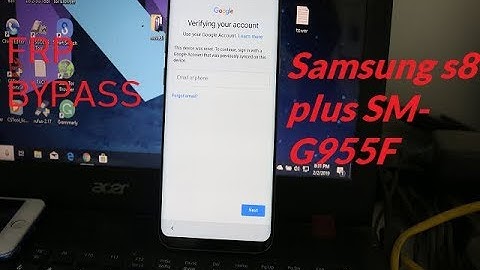 Bypass google account Samsung S8 plus SM-G955F (With Odin)