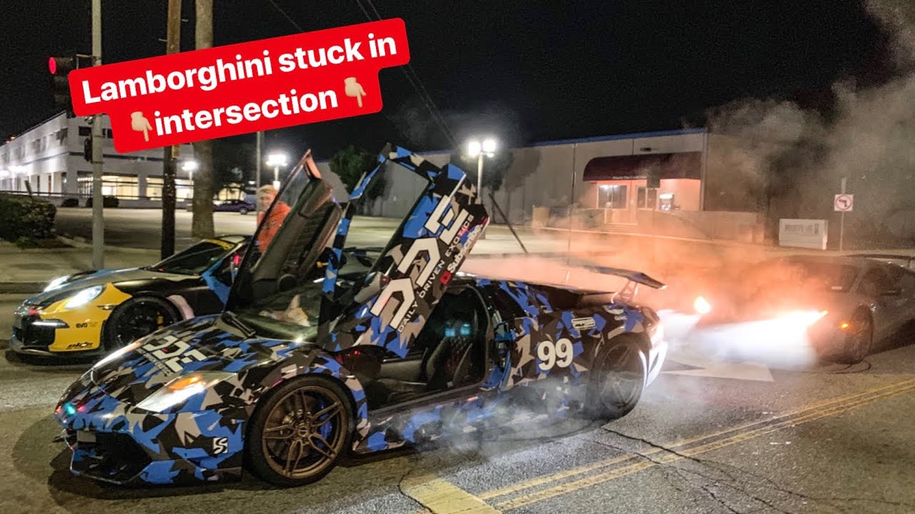 copsplus STUPID LAMBORGHINI OWNER DRIVES WITHOUT COOLANT? *Rare Murcielago LP640*