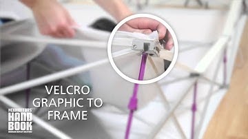 Curved Backlit Tension Fabric Hopup Display Setup