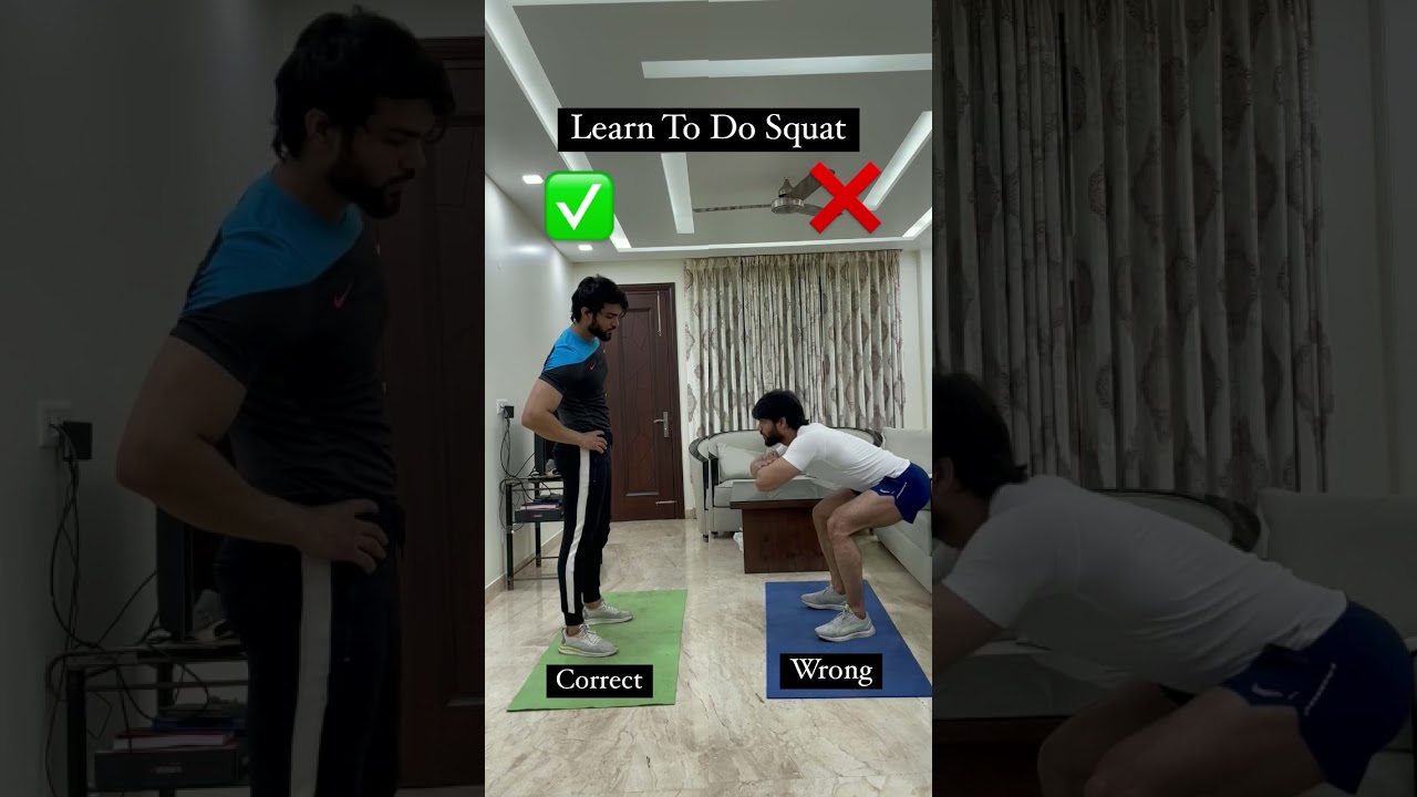 ⁣Learn Squat | Squat Mistake | Saurabh Fitness |