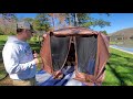 Gazelle G6 Deluxe Gazebo set up and T8 tent- by Burns Adventures