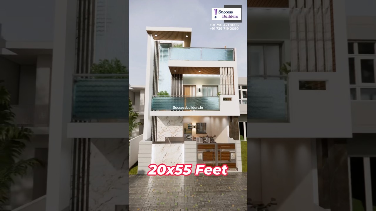 20x55 feet 3D plan 📞 Construction Services Chennai | Success Builders | Call 7904219006 Today