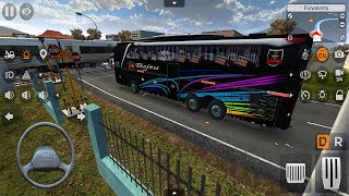 GAME MOBIL MOBILAN BUS OLENG SHD LIVERY BLACK BUS COMUNITY - GAME MOBIL BUS SIMULATOR BUSSID screenshot 5