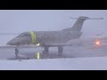 Pilatus PC-24 Extreme Winter Weather Take-Off