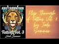 Flip Through of Tattoo Volume 3 Adult Coloring Book by Jade Summer
