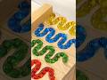 Marble Run Race #191 HABA Wooden Slope & rainbow colored stairs#asmr #satisfying #マーブルラン