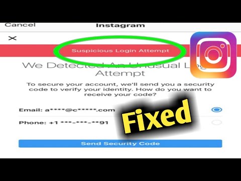 Fix Instagram Suspicious Login Attempt Problem Solved