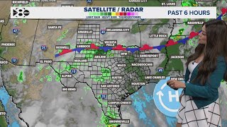 DFW Weather: Spotty showers, highs in the 90s today