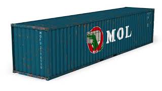 3D Model of 40ft Shipping Container - MOL Review