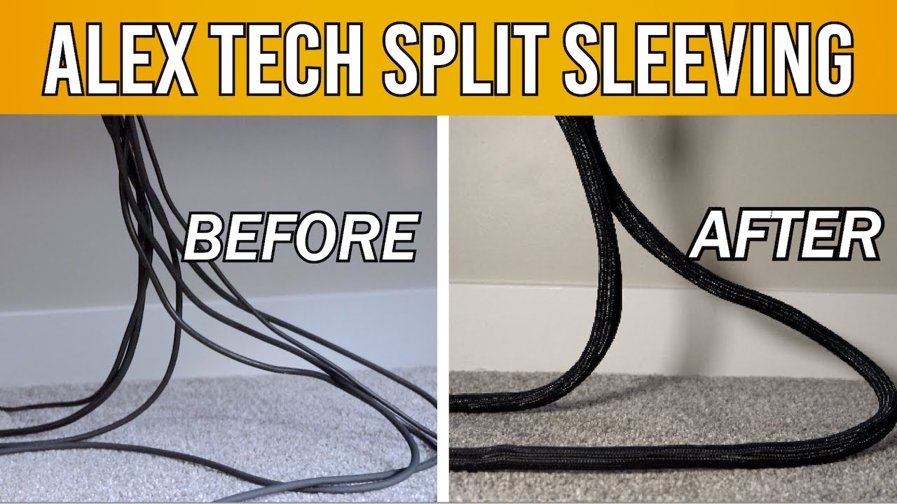 Cable Management Hack: Alex Tech Split Sleeving Cable Loom and Protector  Review 