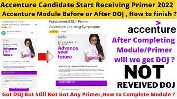 Accenture Primer Module assessment 2022 | Accenture salesforce modules Mail Received |Primer Journey