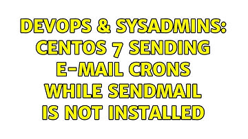 DevOps & SysAdmins: CentOS 7 sending e-mail crons while sendmail is not installed