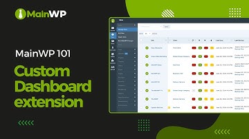 Custom Dashboard extension - MainWP 101