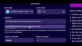Spinlaunch Tools: Create Liquidity Pool
