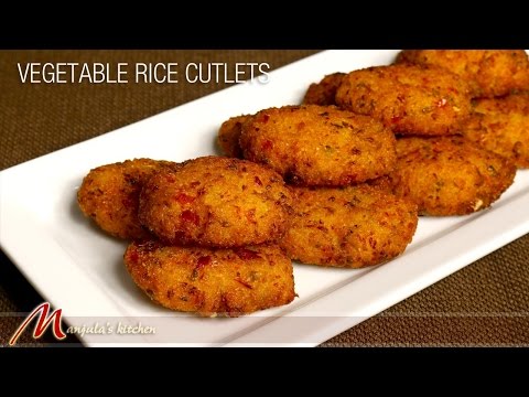 Vegetable Rice Cutlets Indian Appetizer Recipe By Manjula-11-08-2015