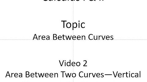 Area Between Curves: Vertical Representative Rectangles