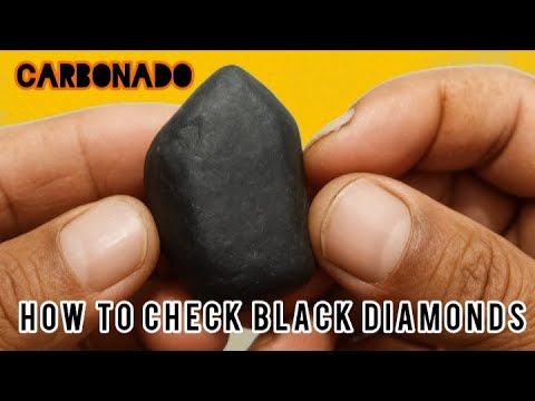 How to Check Real Black Diamond (Carbonado) at Home – Easy Real or Fake Test!