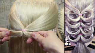 Коса кольцами | Лена Роговая | Hairstyles by REM | Copyright © #hairstyles