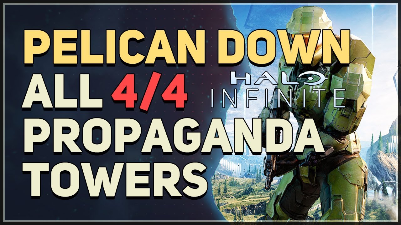 Pelican Down All Propaganda Towers Halo Infinite Graveyards